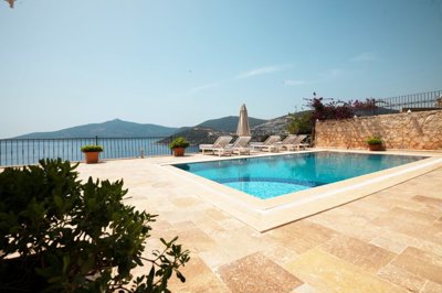 Idyllic Sea-View Kalkan Villa For Sale - Private pool with sea views