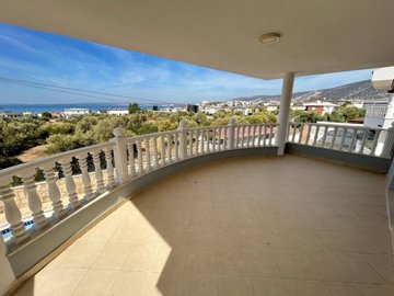A Detached Immaculate Villa For Sale In Akbuk - Large covered balcony