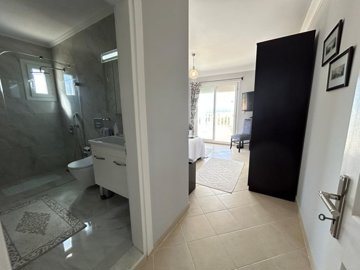 A Detached Immaculate Villa For Sale In Akbuk - Entering the master bedroom