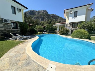Ready-To-Move Dalyan Villa For Sale With Communal Gardens & Pool - Communal pool and terraces
