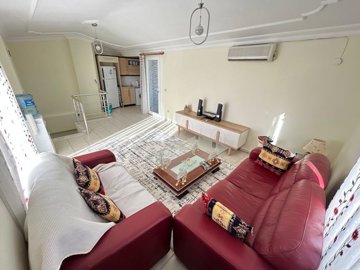 Furnished Property With A Sea View For Sale In Altinkum, Didim – Upper floor living room to kitchen