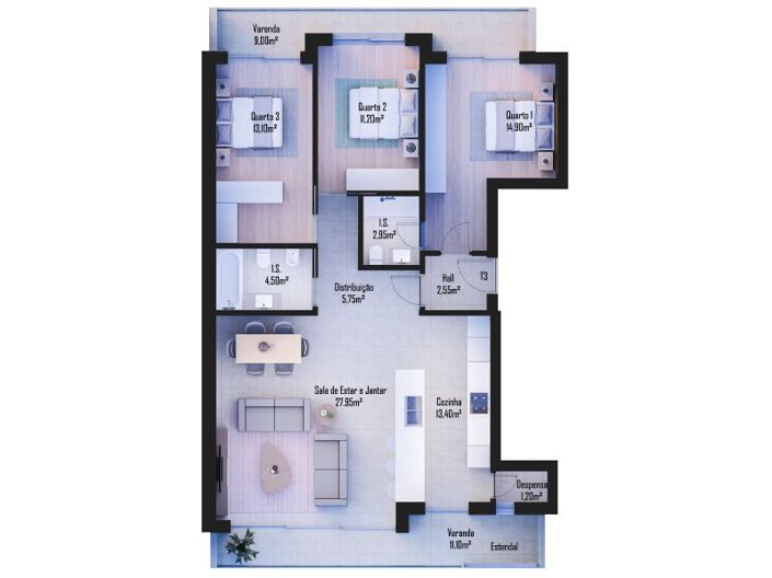 Image No.17-3 Bed Apartment for sale