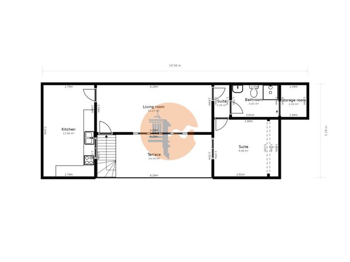 Image No.43-Commercial de 2 chambres à vendre à Vila Real de Santo António