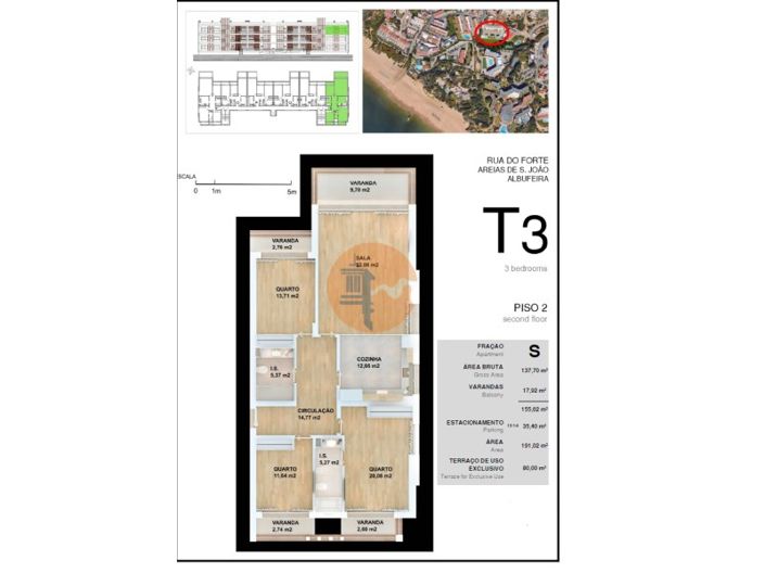 Image No.19-3 Bed Apartment for sale