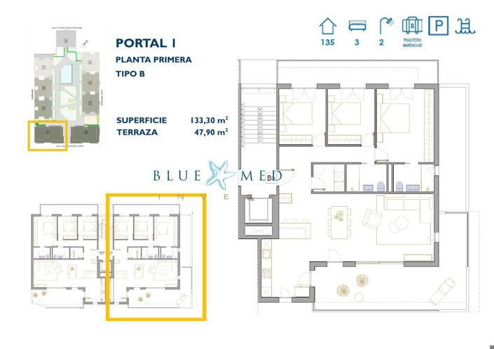 Image No.9-3 Bed Apartment for sale