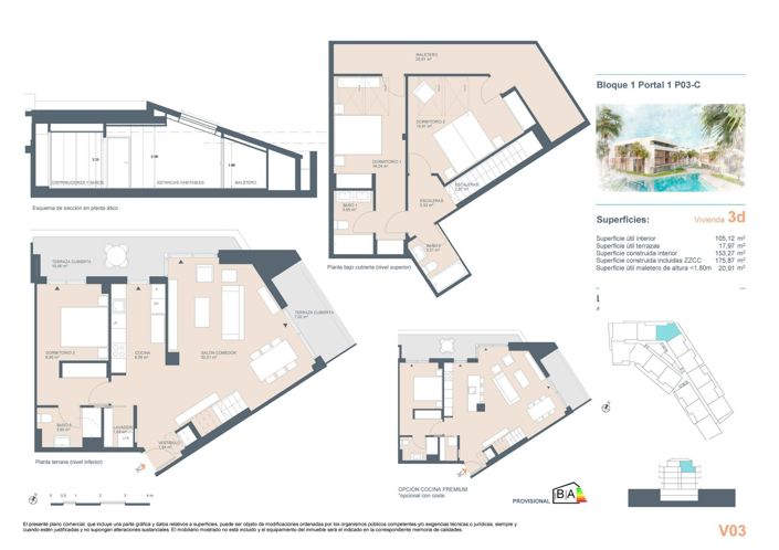 Image No.24-3 Bed Penthouse for sale