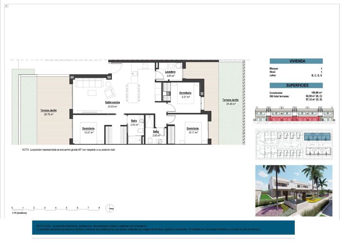 Image No.11-Bungalow de 3 chambres à vendre à Murcie