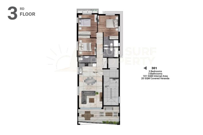 Image No.10-Appartement de 3 chambres à vendre à Larnaca