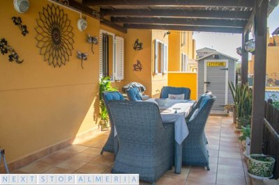 Pergola covered terrace