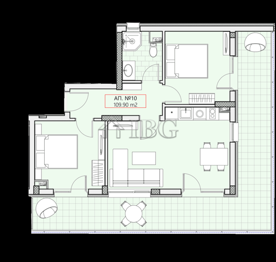 Image No.4-Appartement de 2 chambres à vendre à Burgas