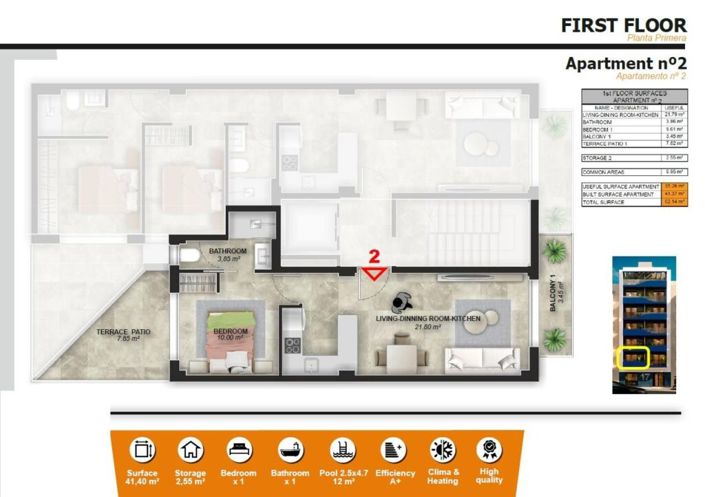 Image No.27-1 Bed Apartment for sale