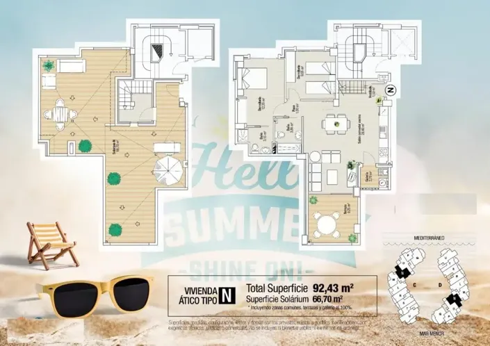 Image No.17-Penthouse de 2 chambres à vendre à La Manga del Mar Menor