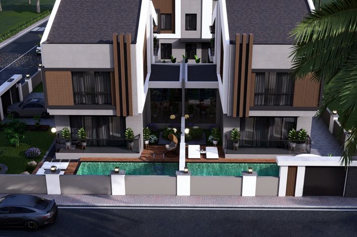 Image No.4-Maison / Villa de 4 chambres à vendre à Düzlerçami