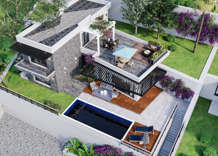 Image No.3-Maison / Villa de 6 chambres à vendre à Yalikavak