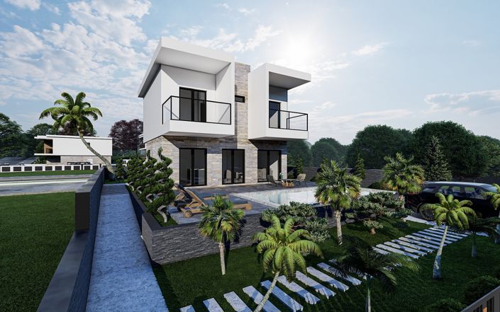 Image No.3-Maison / Villa de 3 chambres à vendre à Güzelçamli