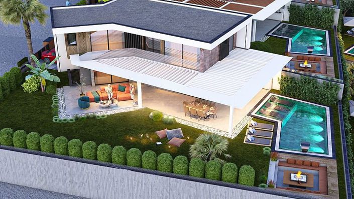 Image No.2-Maison / Villa de 4 chambres à vendre à Degirmendere