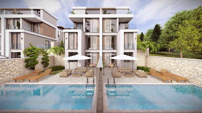 Image No.4-Maison / Villa de 2 chambres à vendre à Kalkan