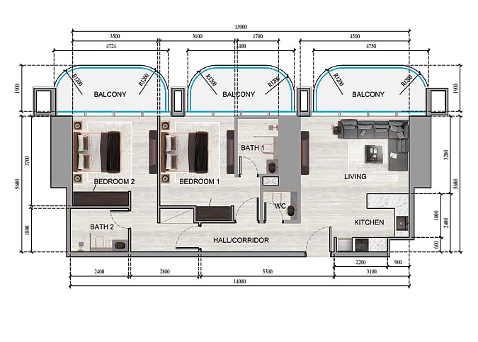 Image No.12-Appartement de 1 chambre à vendre à Dubai