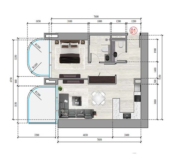 Image No.11-Appartement de 3 chambres à vendre à Dubai
