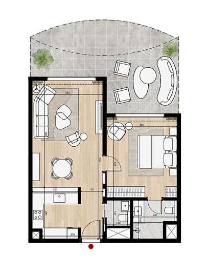 Image No.18-Appartement de 1 chambre à vendre à Ras al-Khaimah