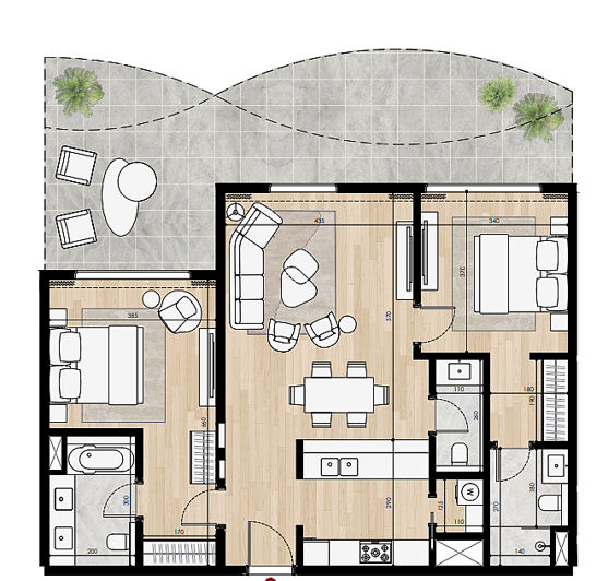 Image No.19-Appartement de 1 chambre à vendre à Ras al-Khaimah