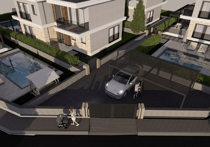 Image No.6-Maison / Villa de 4 chambres à vendre à Yesilüzümlü