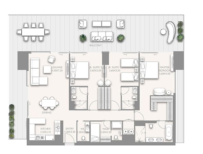 Image No.30-Appartement de 3 chambres à vendre à Downtown Dubai
