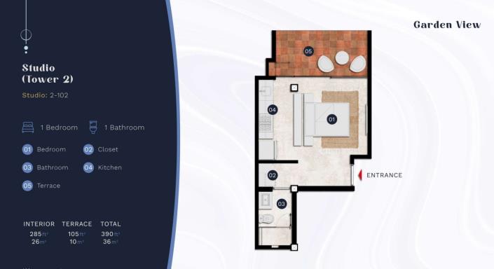 Image No.21-Appartement de 1 chambre à vendre à Puerto Vallarta