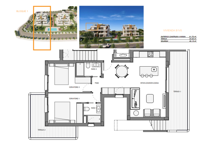 Image No.39-2 Bed Apartment for sale