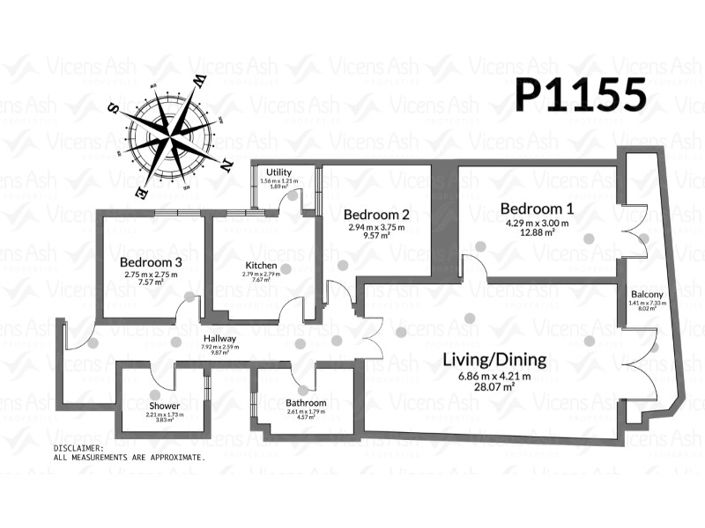 Image No.19-3 Bed Apartment for sale