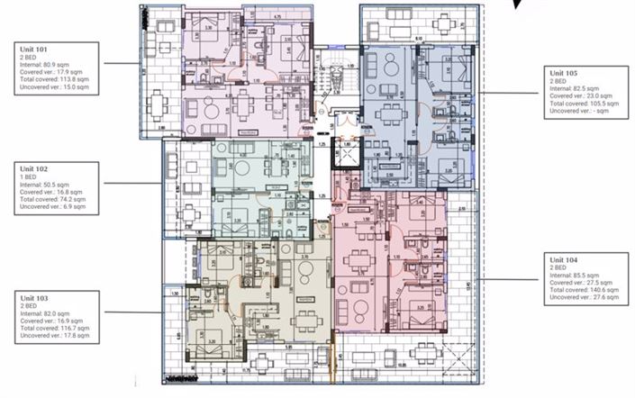 Image No.7-Appartement de 2 chambres à vendre à Larnaca