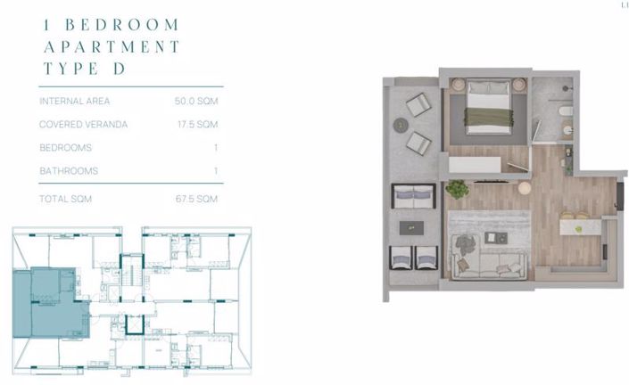 Image No.29-Appartement de 1 chambre à vendre à Leivadia