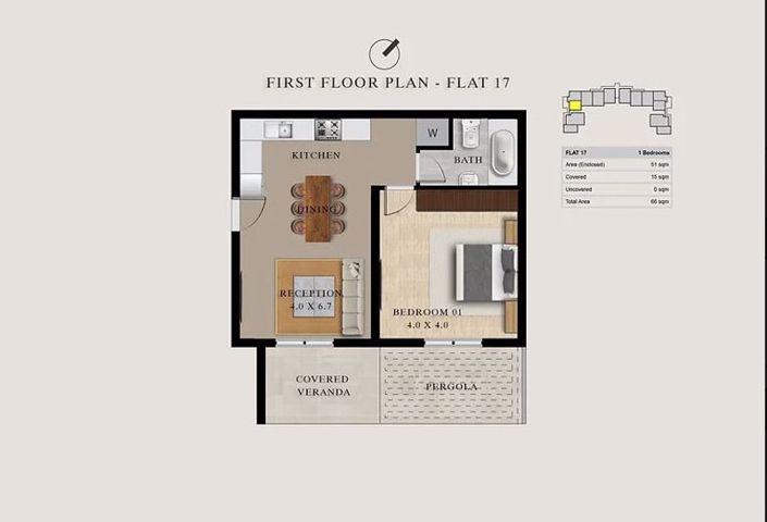 Image No.13-Appartement de 1 chambre à vendre à Pylas