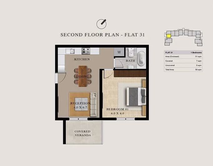 Image No.17-Appartement de 1 chambre à vendre à Pylas