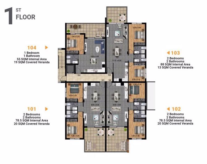 Image No.8-Appartement de 2 chambres à vendre à Parekklisia