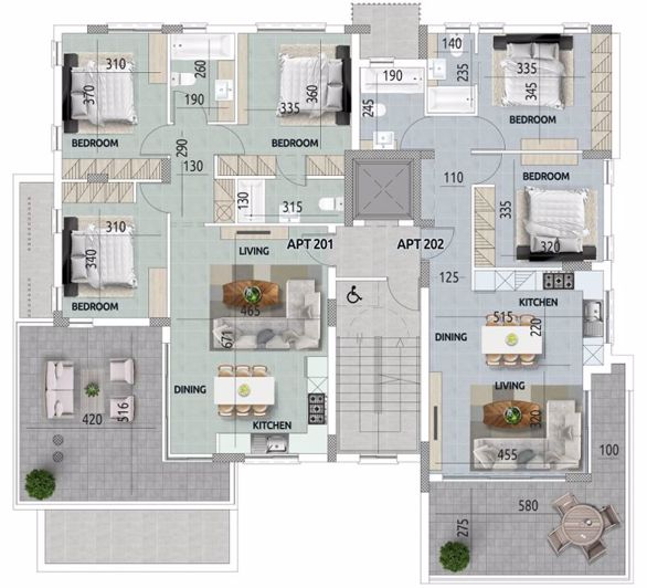 Image No.6-Appartement de 2 chambres à vendre à Kamares