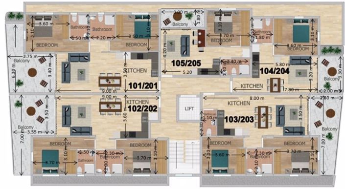 Image No.8-Appartement de 2 chambres à vendre à Oroklini