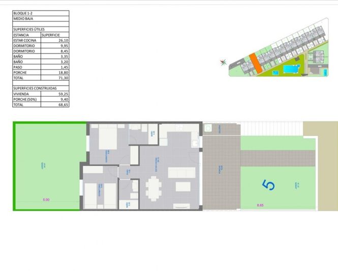 Image No.20-2 Bed Apartment for sale