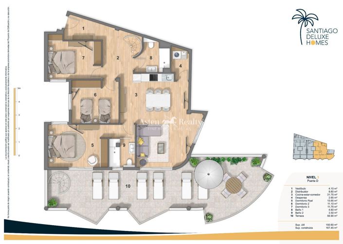 Image No.35-Penthouse de 2 chambres à vendre à Puerto de Santiago