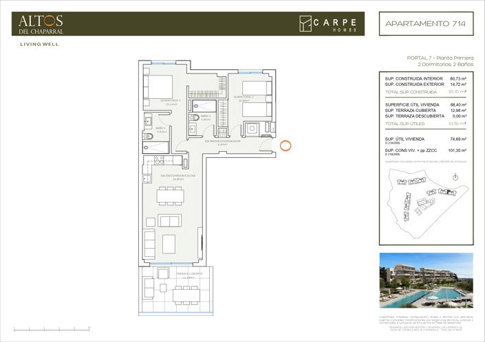 Image No.22-2 Bed Apartment for sale