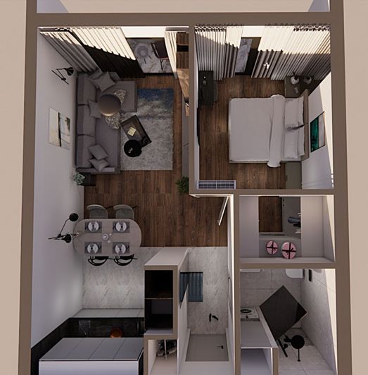 Image No.5-Appartement de 1 chambre à vendre à Moutallos