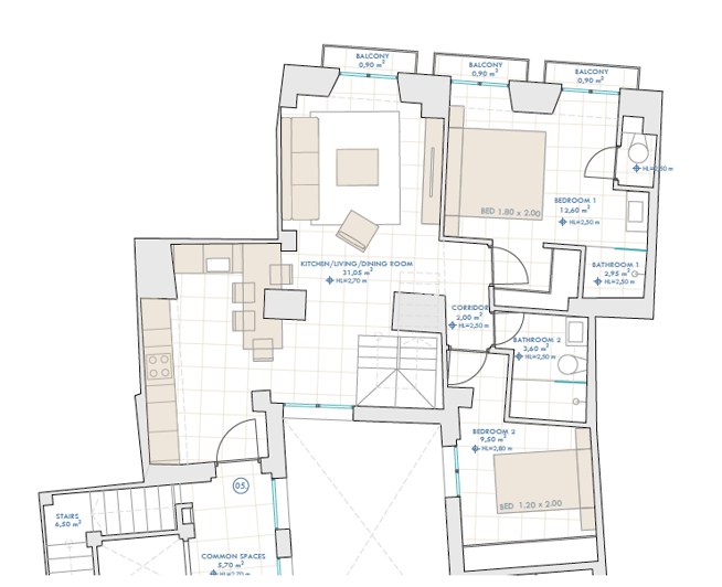 Image No.3-3 Bed Penthouse for sale