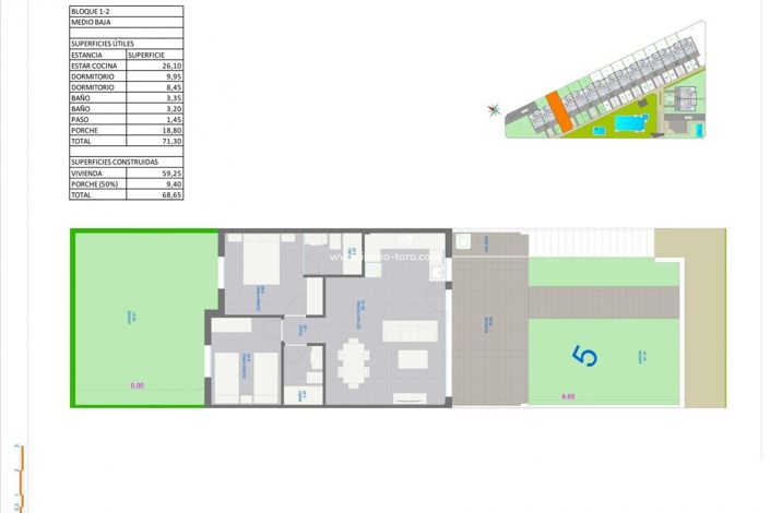 Image No.20-2 Bed Apartment for sale