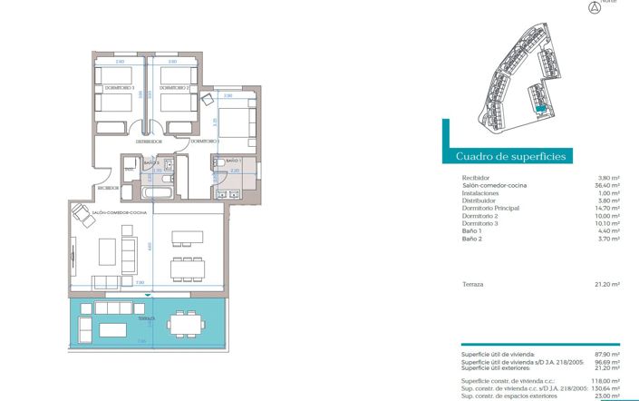 Image No.21-3 Bed Apartment for sale