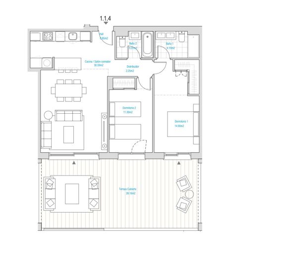 Image No.17-2 Bed Apartment for sale