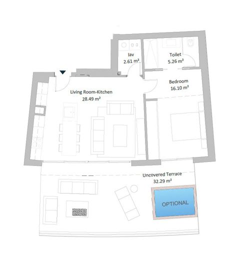 Image No.16-1 Bed Apartment for sale