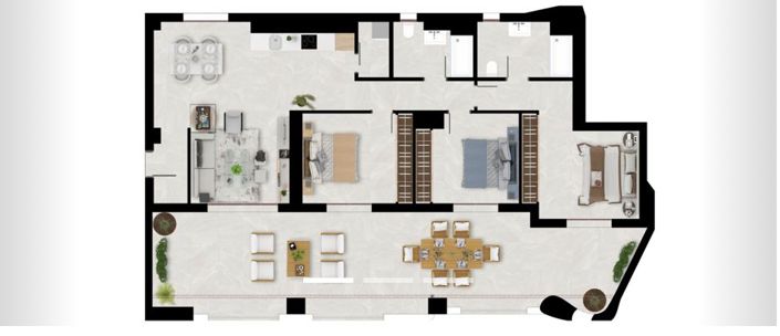 Image No.33-3 Bed Apartment for sale