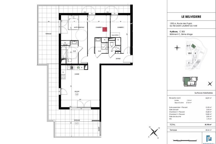 Image No.5-Appartement de 3 chambres à vendre à Saint-Laurent-du-Var