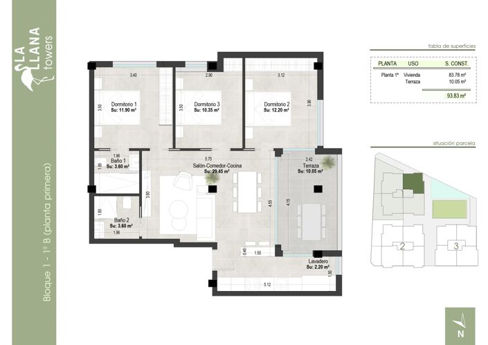 Image No.42-3 Bed Apartment for sale