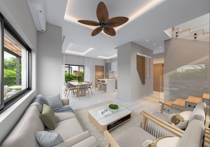 Image No.3-Maison / Villa de 3 chambres à vendre à Punta Cana